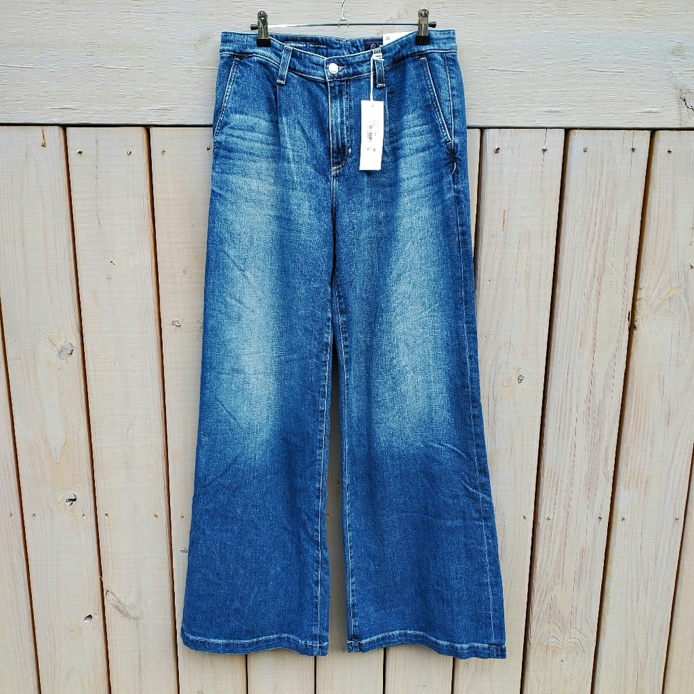 AG Adriano Goldschmied Blue Flare Jeans NWT - Picture 4 of 13